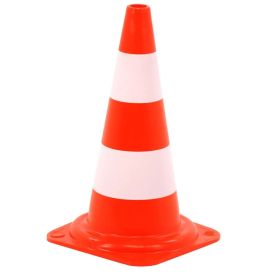 Verkeerskegel oranje/ wit  50 cm
