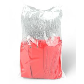 Hangetiketten plastic 12x5 Kleur Rood zak a 250 stuks