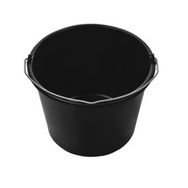 Emmer 12 liter met maatvoering zwart
