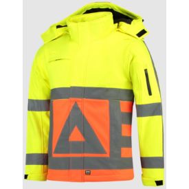 Tricorp Softshell Verkeersregelaar Klasse 2 maat 5XL Fluor Oranje/Fluor Geel