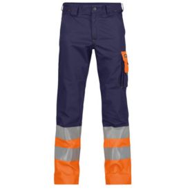 Dassy Broek Omaha Klasse 1 maat 62 Navyblauw/Fluor Oranje