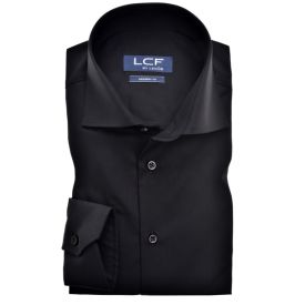 LCF overhemd Modern fit lange mouwen maat 48 Zwart