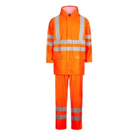 Lyngsoe Regenpak LR552 Klasse 3 maat 5XL Fluor Oranje