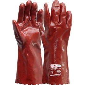 Spuithandschoen PVC Rood 35 CM maat OneSize Rood