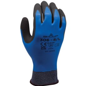 Showa handschoen 306 maat 06 Royalblauw/Navyblauw
